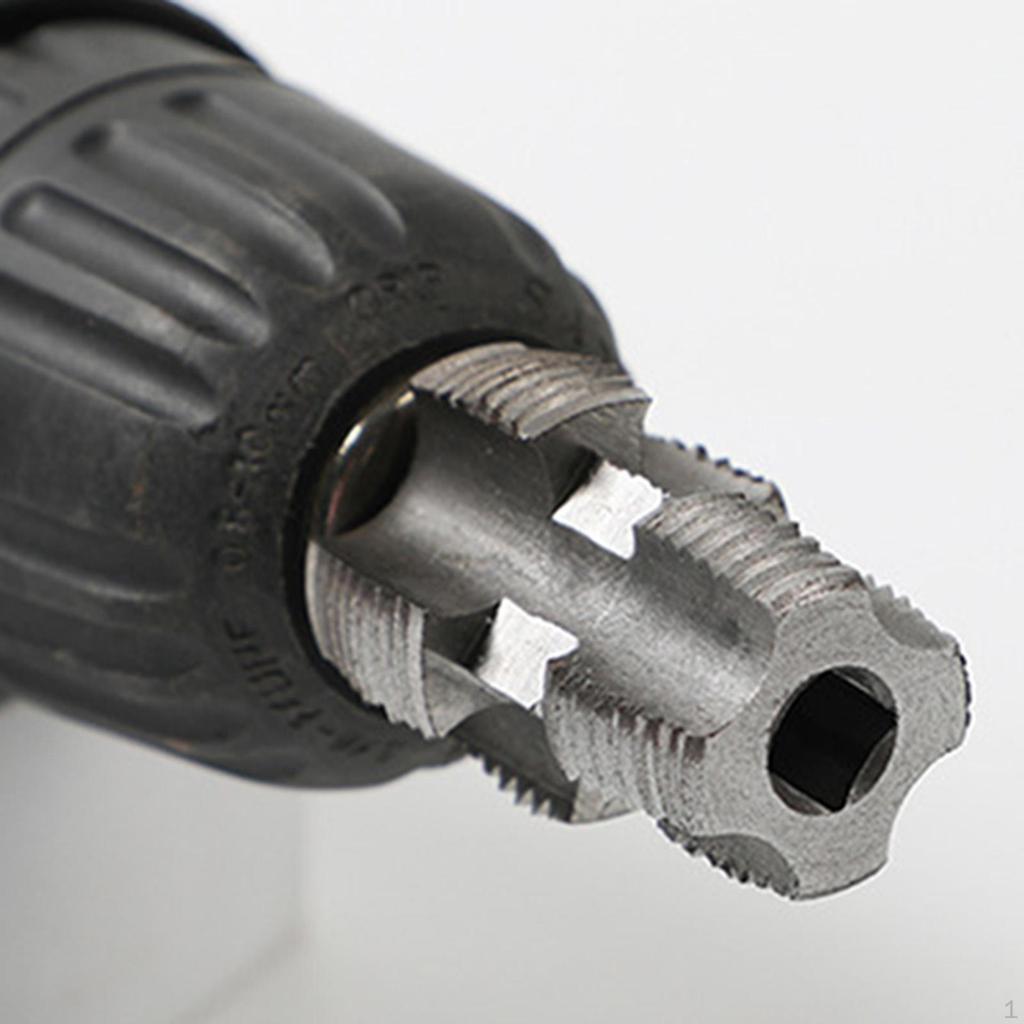 NPT Pipe Tap Set for Electric Drill Home Renovation Thread Cutter 1/2 In 3/4 Maintenance Plumbing