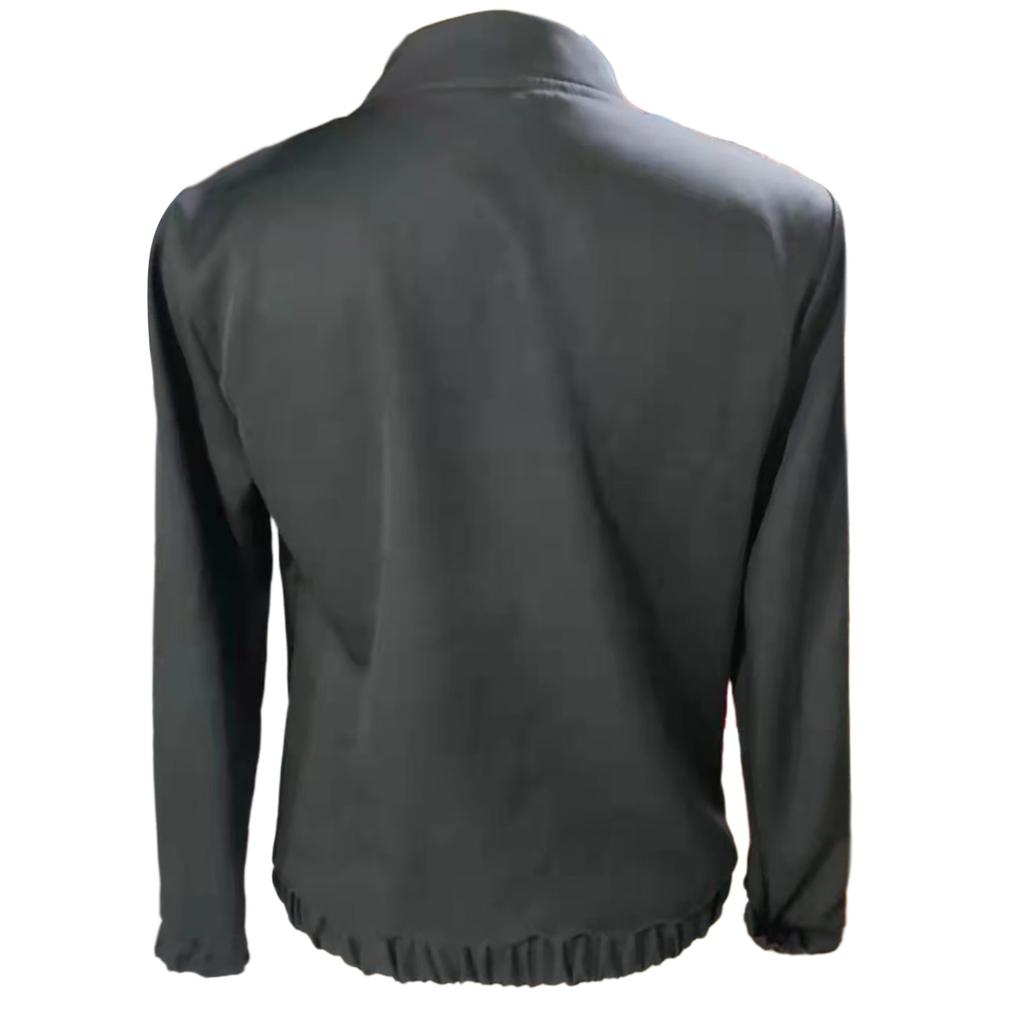 Damenmode mit langen Ärmeln, Reißverschluss, einfarbig, lässig, kurze Jacke, Mantel