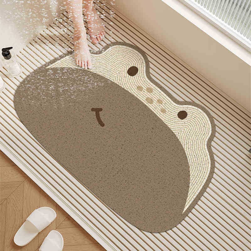 Badezimmer Rutschfeste Matte Toilette Toilette Seidenring Rutschfeste Matte Wasserdicht Toilette Duschraum Badematte