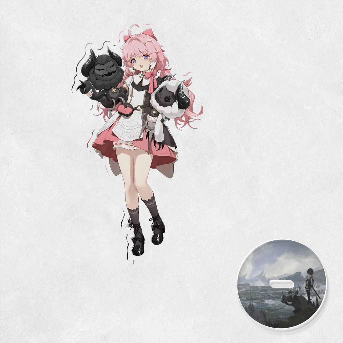 

New Hot Game Wuthering Waves LINGYANG Jiyan Yangyang Acrylic Stand Figure Display Cosplay Charm Desktop Model Plate Ornament 15 cm