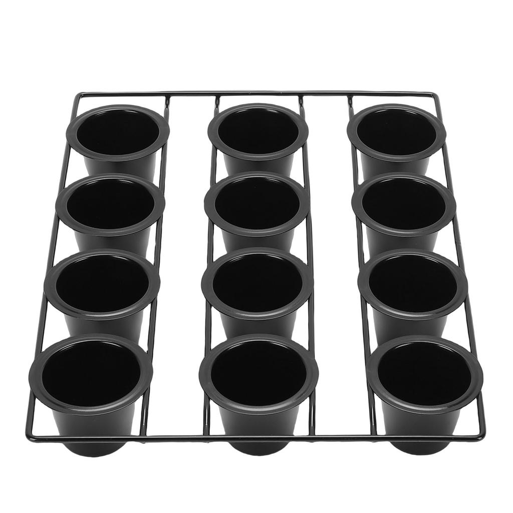 12 Cup Muffin Pan Carbon Steel Cupcake Baking Pan Anti Stick Cupcake Tin for Home Kitchen