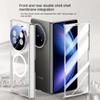 Magsafe Magnetic Transparent Screen Tempered Glass Protect Case For VIVO X Fold 5 Fold5 Spring Hinged Cover