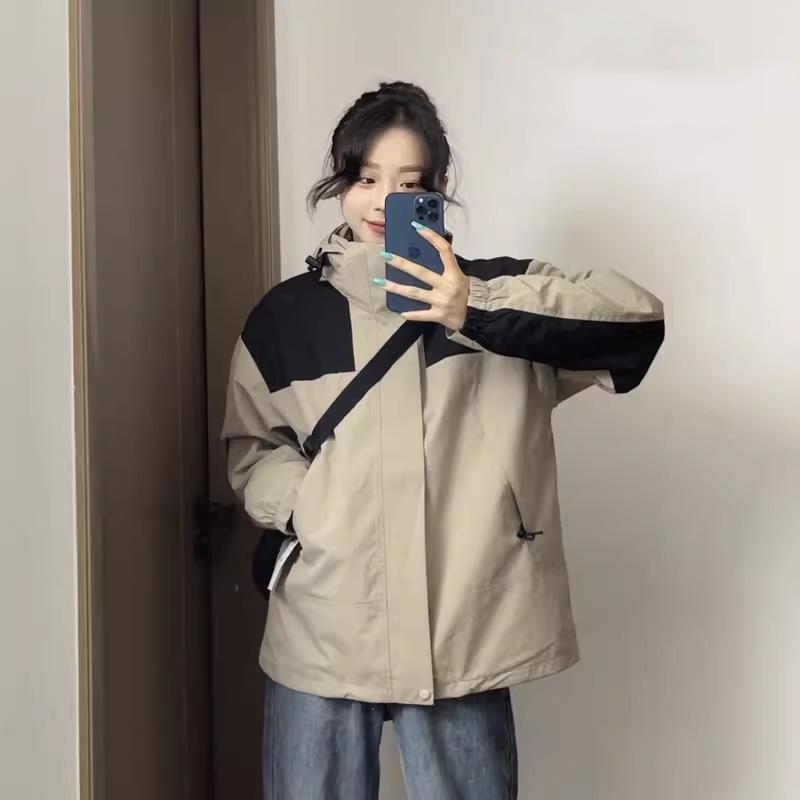 Mountain Jacket Women's Autumn 24 Winter Outdoor Outing Three-in-one Removable Windproof and Waterproof Mountaineering Jacket Men