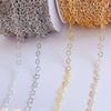 1Meter 3.2mm Necklace Heart Star Chain Gold Color Copper Link Chains Bracelet for Jewelry Making DIY Handmade Craft Wholesale