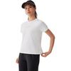 Skechers Comfortable Soft Round Neck Short Sleeve Regular T-Shirt Women Tops Bright-White P225W157-0019