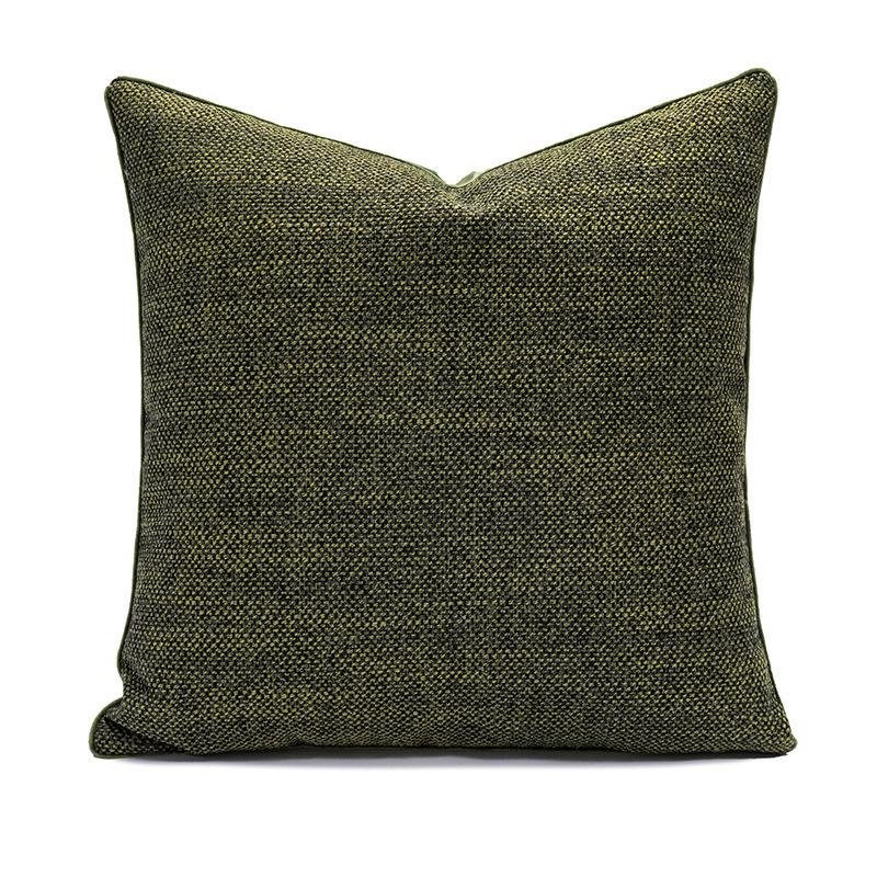 Green Nordic Embroidery Throw Pillow - Living Room, Sofa, Bed & Bay Window Cushion, Pillowcase In Stylish Design