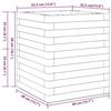 VidaXL Planter White 40x40x46 Cm Solid Pine Wood, Outdoor Planter, Flower Box, Plant Box, Planter of 3282400