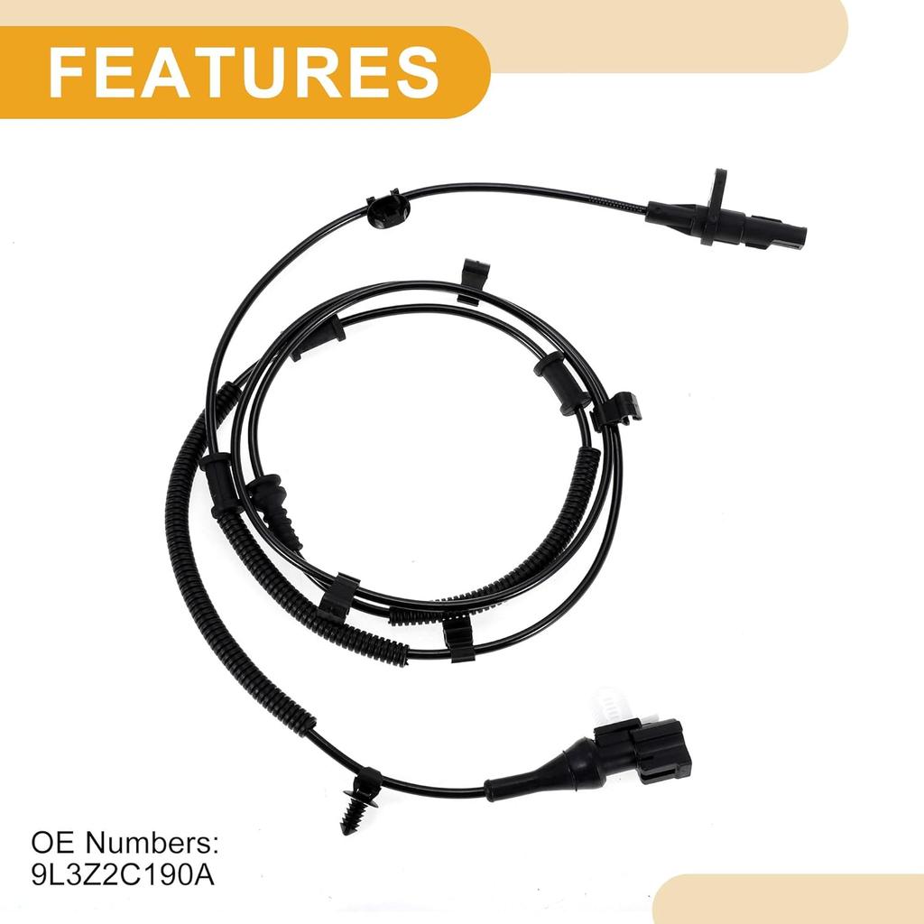ABS Wheel Speed Sensor No.9L3Z2C190A Rear Right ABS Sensor Anti-lock Braking System Sensor for Ford F-150 2009-2010 Pickup