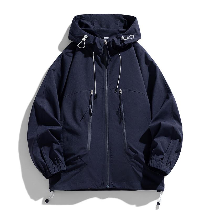 Autumn and Winter Jackets Men and Women of The Same Style, Spring and Autumn Casual Clothes, Outdoor Windproof Hooded Jacket