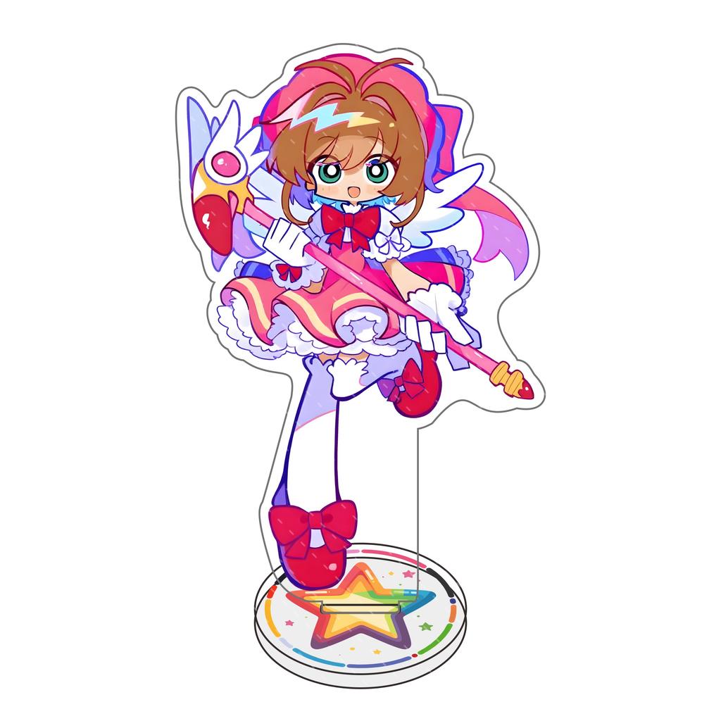 Anime Derived Card Captor Sakura Peripherals: Acrylic Standees Model, Sakura Kinomoto-Tomoyo-Daidouji Desktop Decoration Gifts