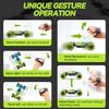Gesture RC auto ručně ovládané kaskadérské auto pro chlapce ve věku 6–12 let, 4WD 2,4 GHz dálkové ovládání, senzor gest, autíčka Drift Twist s lehkou hudbou