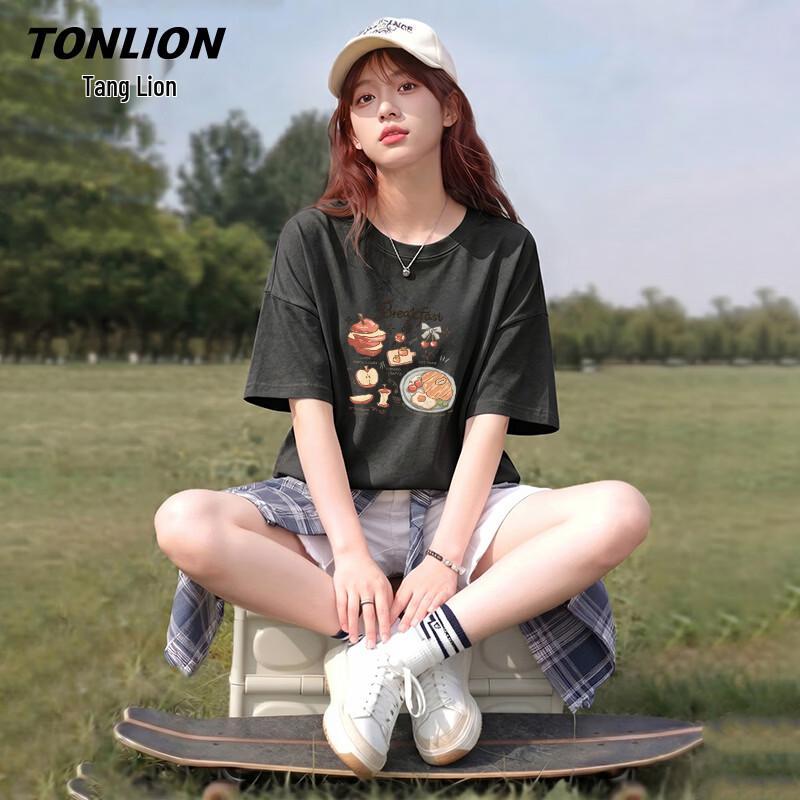 TonLion Women s Pure Cotton Casual T-Shirt 3XL