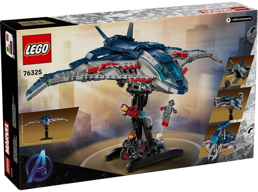 LEGO конструктор космический корабль, набор Marvel – Avengers: Age of Ultron Quinjet (76325)