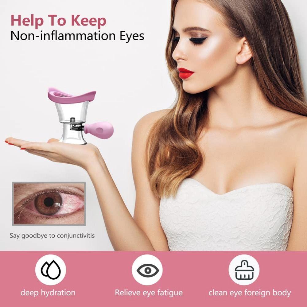 Soft Silicone Eye Wash Cups Reusable Eye Cleaning Tool Portable Eyes Cleaner  Students