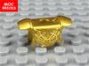 MOC Bricks DIY Painted Gold Armor Helmet Sword 4cm Figure Educational Building Blocks PG1124 Toy Kids Gifts