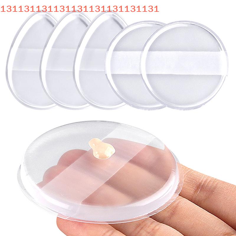 Soft PU Powder Puff Circular Water Drop Transparent For Cosmetic Face Foundation BB Cream No Powder Eating Powder Makeup Tool
