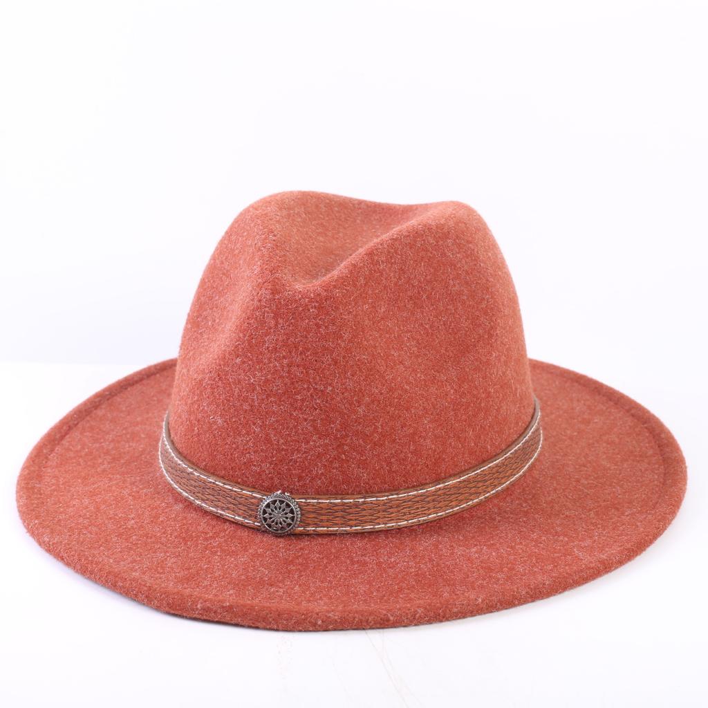 Popular European and American high-end wool top hat, men's and women's fashion versatile elegant top hat jazz hat