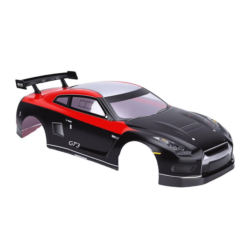 1:10 Scale RC Car Body   Remote Control Car   Frame and Rear Wing for 26cm Wheelbase Racing Cars