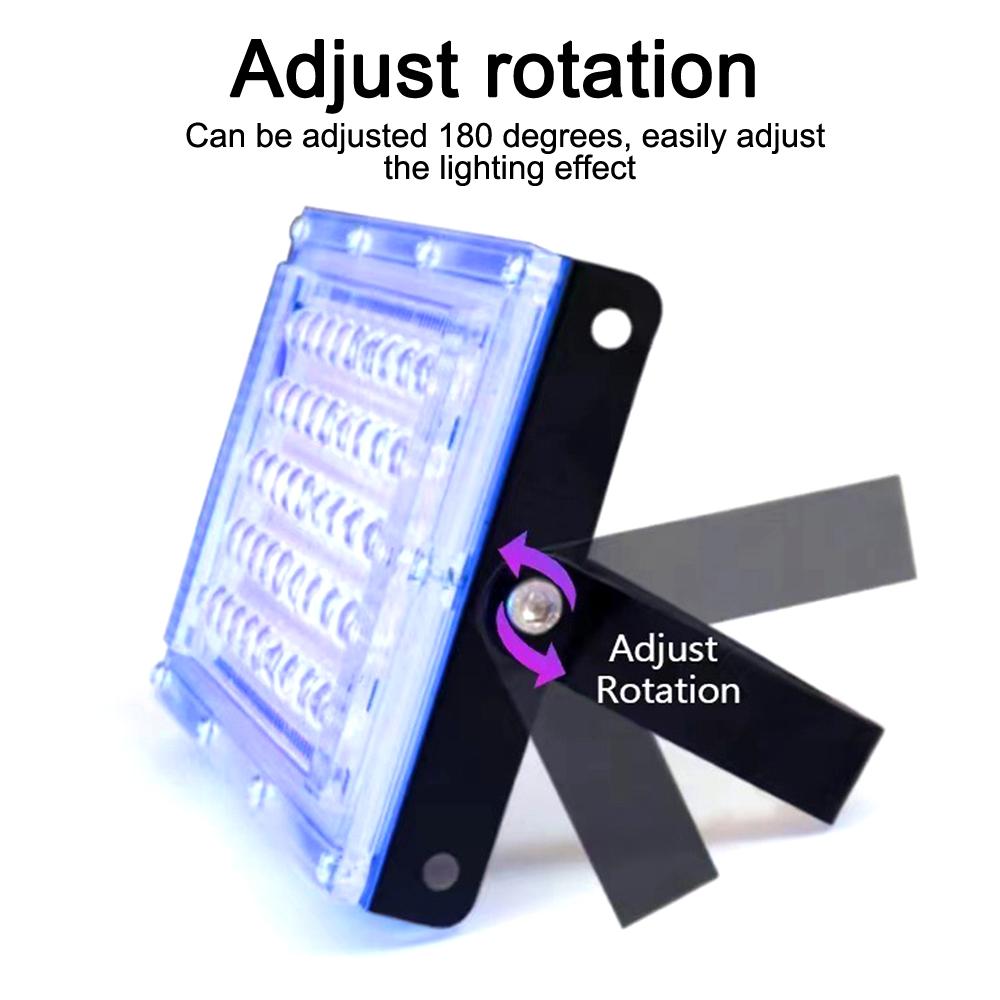 LED Floodlight 395nm 400nm UV Ultraviolet Stage Lamp 50W 100W 110V Outdoor Floodlight Disco DJ Party Lighting Stage Light
