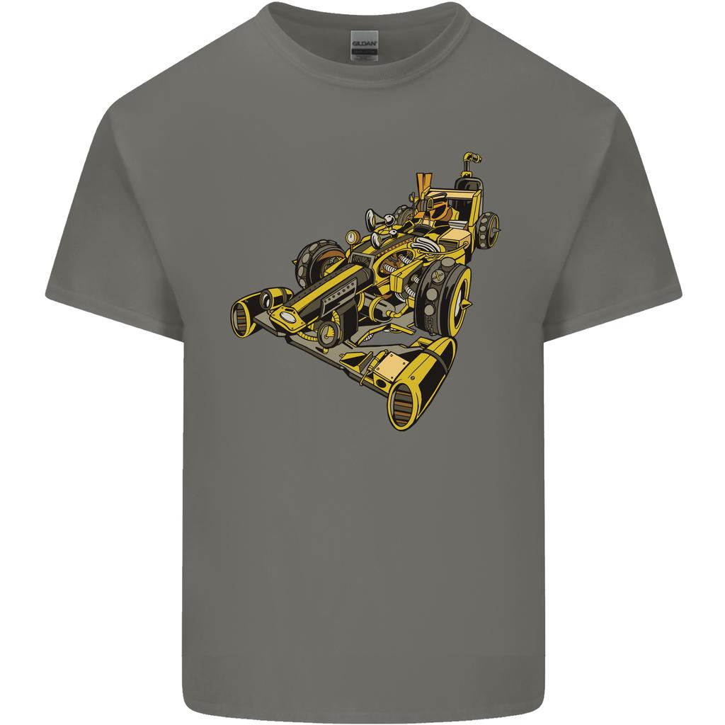 Steampunk Racing Car Unisexs Light Cotton TShirt