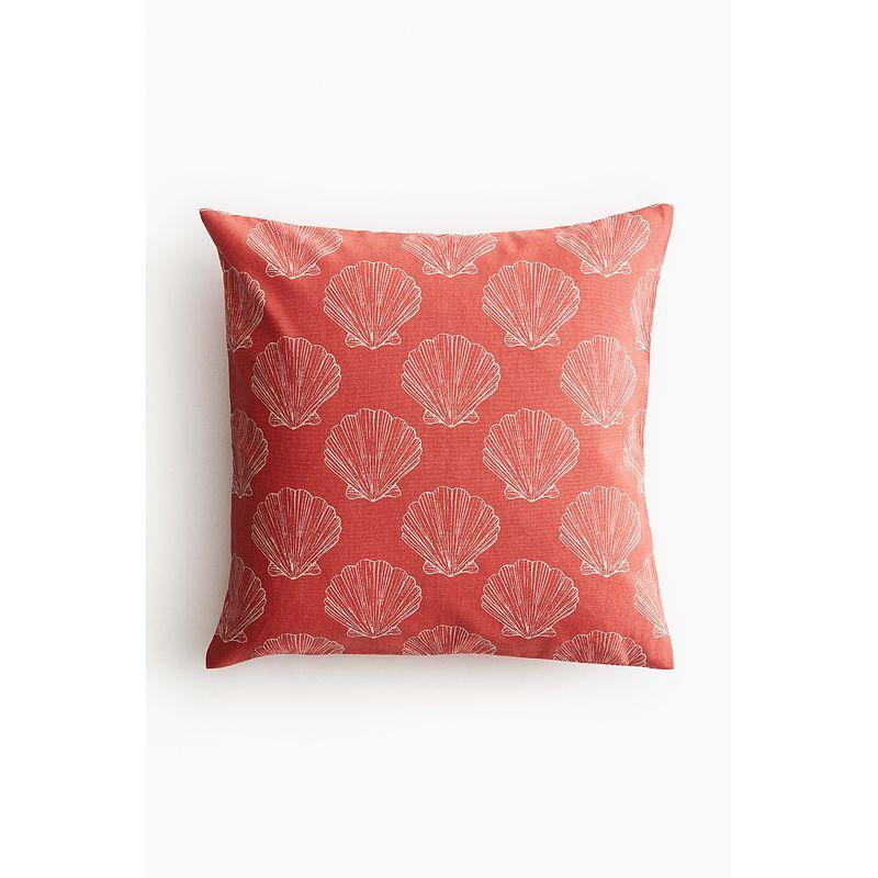 

HM Home Cushion 2025 Summer New Arrival Atmosphere Printing Cushion Cover 1192706 Coral powder/pattern 50X50cm