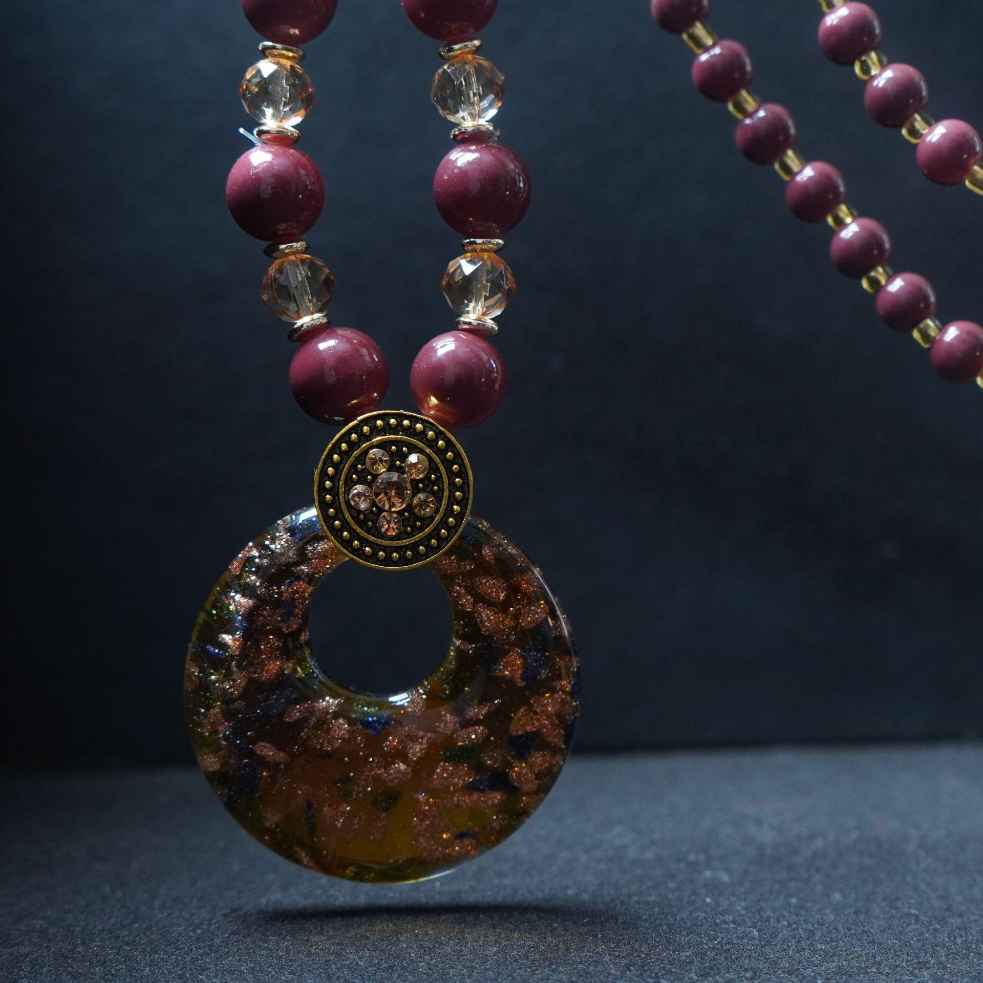 

Винтажные бусины ожерелье свитер цепочка для женщин ювелирные изделия аксессуары