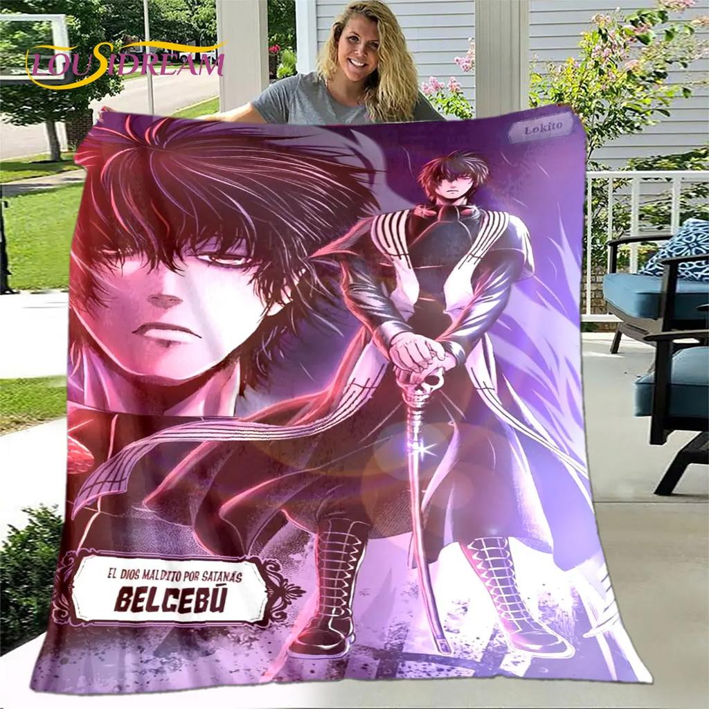 Záznam Ragnarok anime kreslená měkká plyšová přikrývka, flanelová přikrývka přikrývka do obývacího pokoje Ložnice Pohovka Pohovka Piknikový kryt