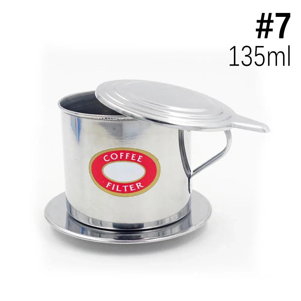 Vietnamese Coffee Filter Stainless Steel Vietnamese Style Coffee Dripper Maker Pot Infuse Cup Portable Coffee Drip Filter