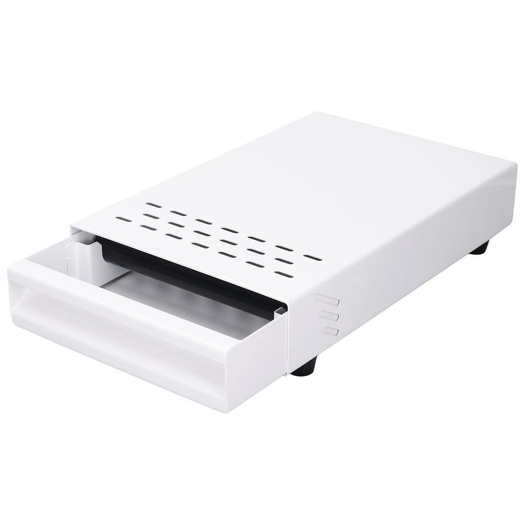 Coffee Knock Box Drawer Stainless Steel Thickened Coffee Residue Powder Box for Household ShopWhite