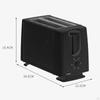 Bread Toaster Maker US Adapter 2 Slices Kitchen Appliances Breakfast Waffle Machine for