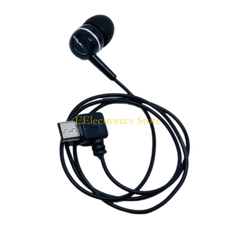 

B03C Mono Canal Headphone Short Wire Compatible Portable Carrying Design чорний