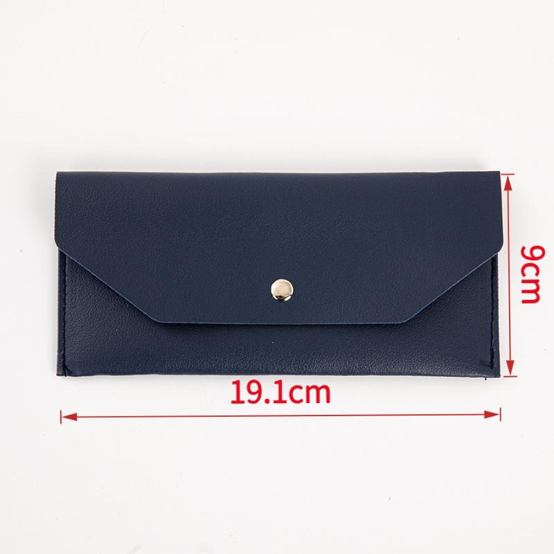 Envelope Wallet Pu Leather Cash Envelope Wallet Classic  Women'S Wallet Ferrule Name Card Holder Gif