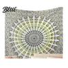 Retro Style Wall for Dorm Circular Pattern Tapestry Indian Hanging Bohemian Tapestry Rectangular Bedroom Living