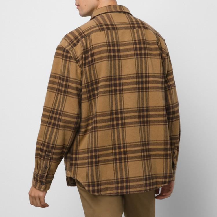Vans Plaid Button-Down Pocket Long Sleeve Shirt Men shirts Yellow VN00006RDZ9