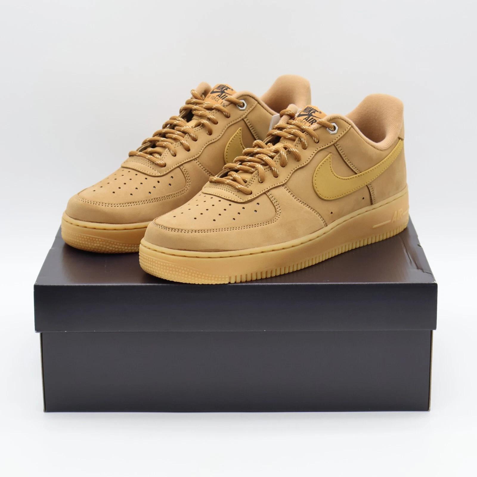 

CJ9179-200 Nike Air Force 1 Low Flax Wheat Gum Light Brown Black (Men s) US 13