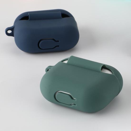 1 Set Headphone Cushion Full Coverage Wear-resistant Tight Fit Anti-shock Comfortable Touch 360 Degree Protection with Hanging Buckle Earphone