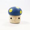 Komamugu Toys Wooden Acorn Toy Set Clear Acorn 1 Blue Acorn Made in Japan (1 Roller, Mushroom) [Wooden Toy] /