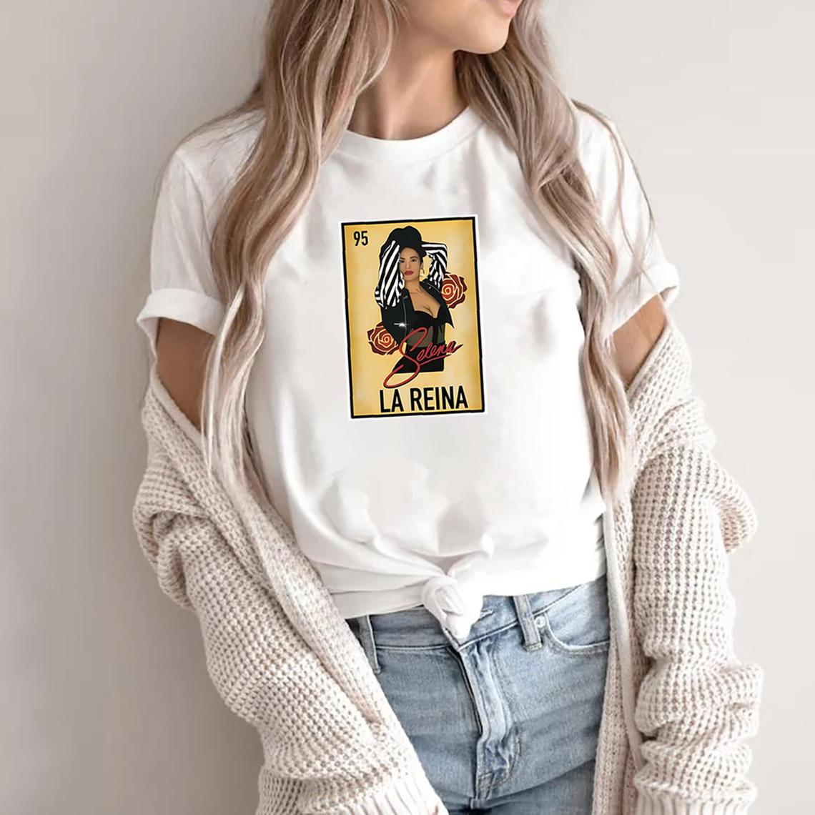 

Como La Flor Shirt Selena T-shirt Women Summer Fashion Shirt Selena Quintanilla Shirt Selena Inspired Short Sleeve Selena Shirt M білий