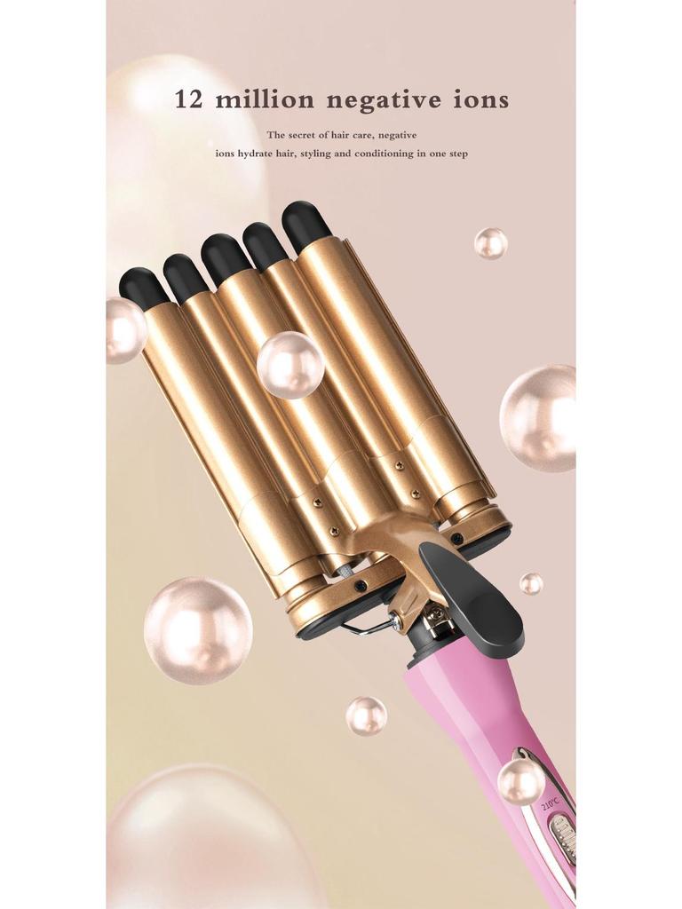 Hot Selling 5-Stick Wave Hair Curler: Large Tube Water Wave Hair Styler