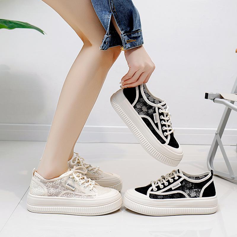 White Shoes Women's New Summer Students All-Match Casual Ins Fashion Shoes Thick Bottom Fashion Sneakers