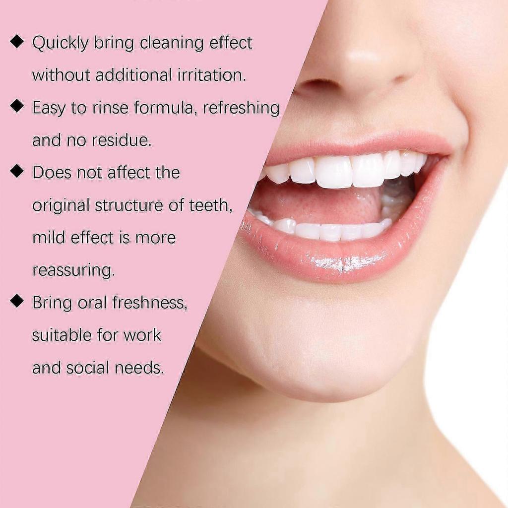 Oralhoe tooth powder gently cleanses yellow teeth, plaque, and odors, providing a clean and refreshing daily care for beautiful teeth