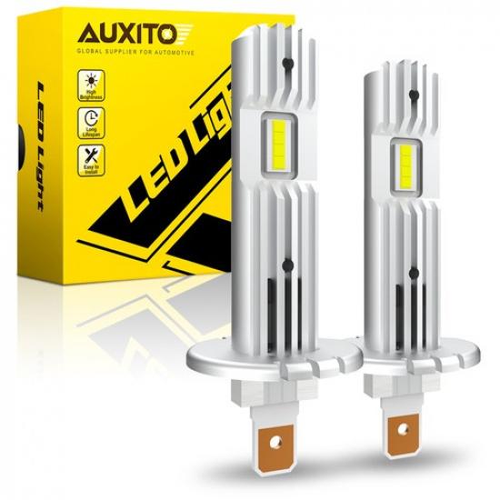 2X AUXITO ERROR FREE H1 LED Headlight High Low Beam Bulb Kit 20000LM 6500K EXV