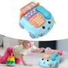 Baby Phone Toy Cartoon with Music Light Children Kids Pretend Phone Parent Child Interactive Educationcal Chinese English Bilingual Toy