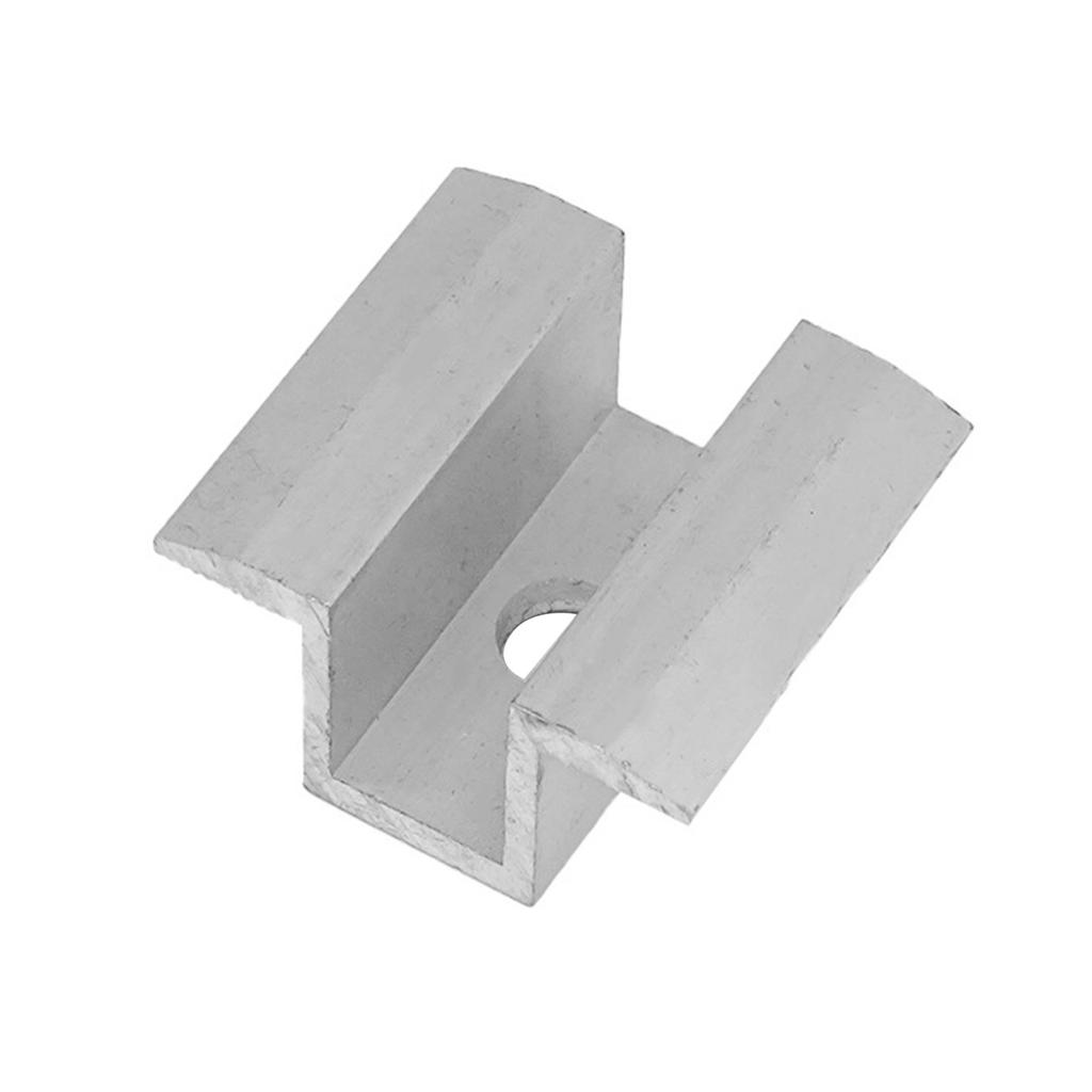 Universal Self-Bonding Middle Clamp Standing Metal Roof Solar Panel Module Mounting Racking Kits Pack of 10