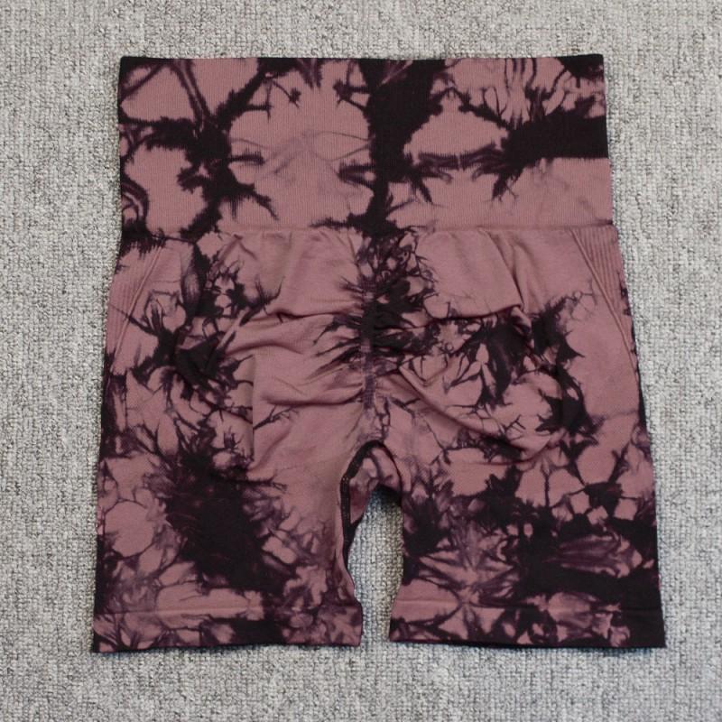 High Waist Seamless Smiling Tie-Dye Yoga Leggings Women Elasticity Slimming Fitness Pants