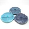 Microwaveable Three-in-One Divided Snack Box Dessert Plate with Vent Hole