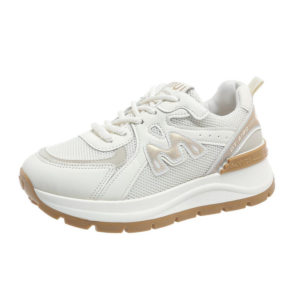 Sneakers Women's 2025 New Spring and Autumn Running Shoes Soft Sole Not Tired Feet Light Student Dad Casual Shoes