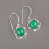 Natural Malachite Gemstone 925 Sterling Silver Jewelry Earrings 1.40" For Gift EE-56-26
