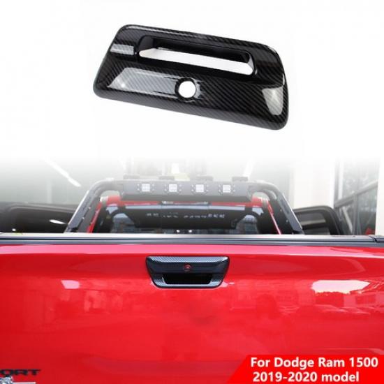 Carbon Fiber Style Car Rear Trunk Door Handle Trim Cover For Dodge Ram -2025