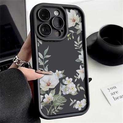 Für iPhone 16 Pro 15 14 13 Pro Max 12 11 Xr Xs X 8 7 Stoßfeste Blumen Weiche Tpu Weiche Linse Schutzhülle